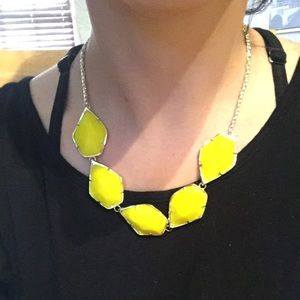 Kendra Scott yellow heptagon necklace